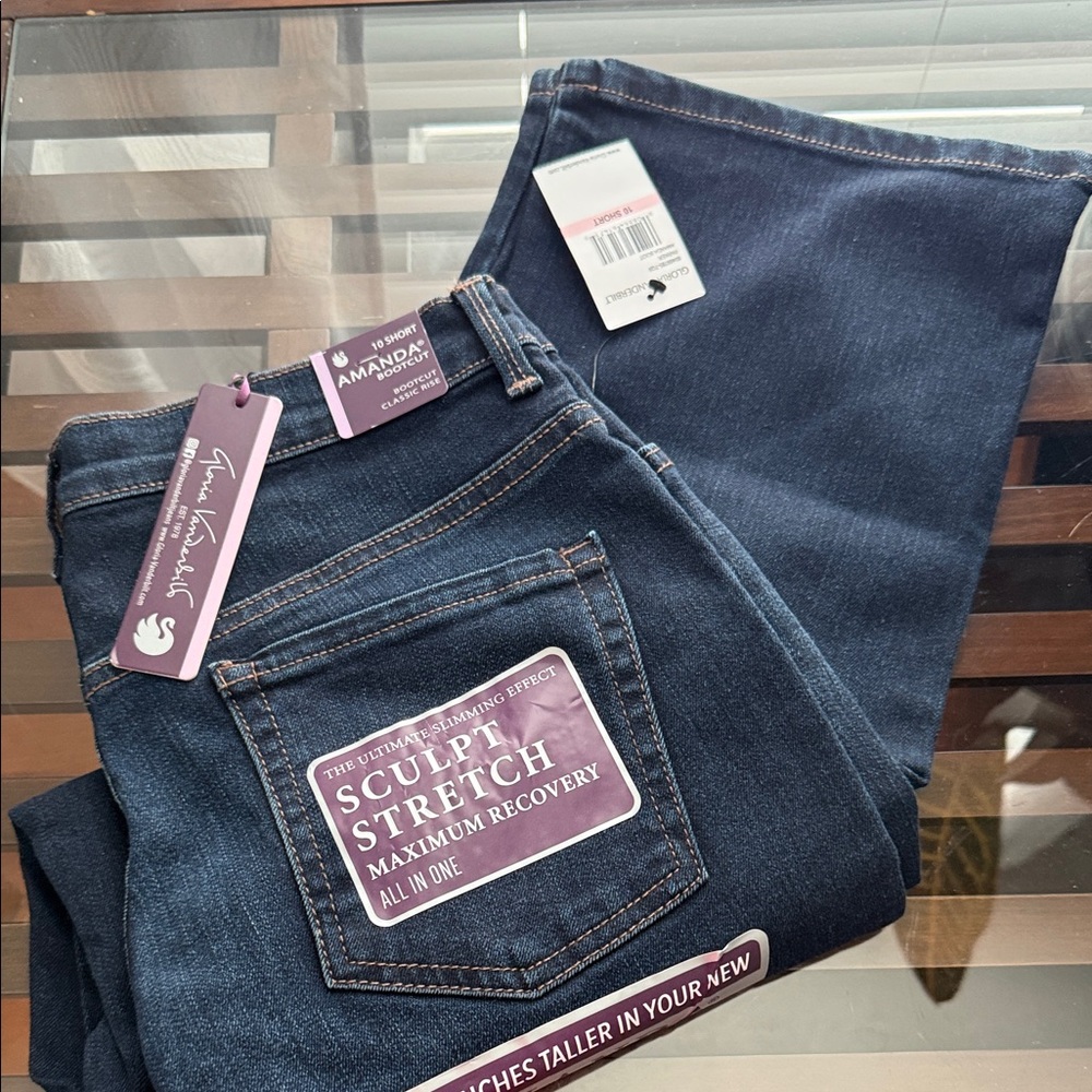 Gloria Vanderbilt Dark Blue Boot Cut Jeans